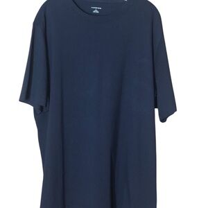 Men’s Lands' End Navy Blue Short Sleeve Tee Classic Crew Neck